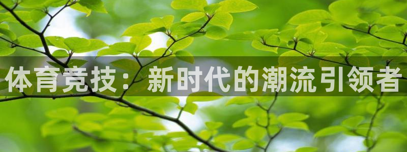 米兰体育官方正版app新能源：体育竞技：新时代的潮流